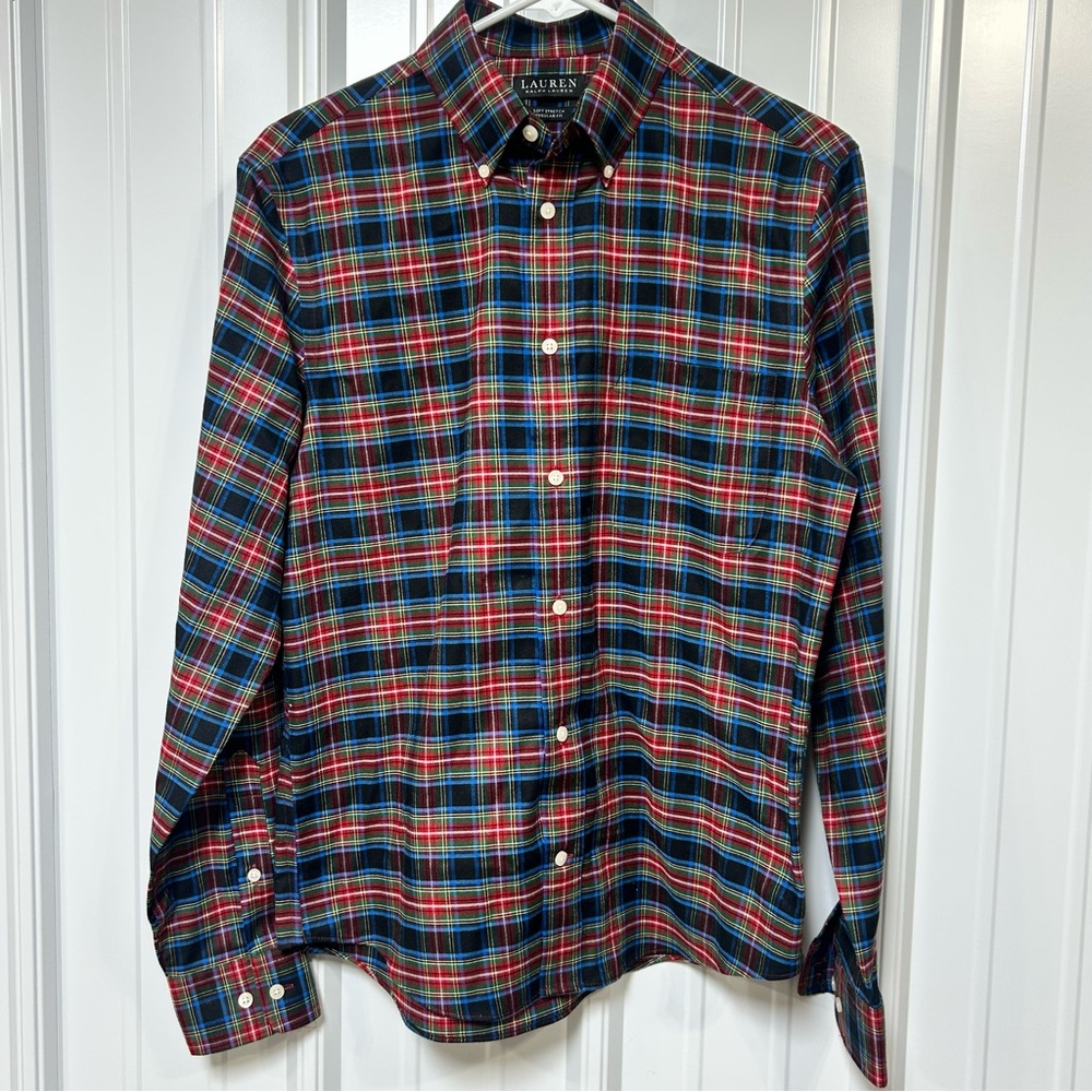 Lauren Ralph Lauren Black Label Men's Small Plaid L/S Button Down